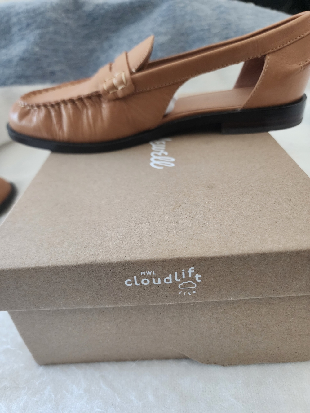 Madewell Cutout Loafers In Vachetta Leather Size 8, Style NK672 - Picture 10 of 15